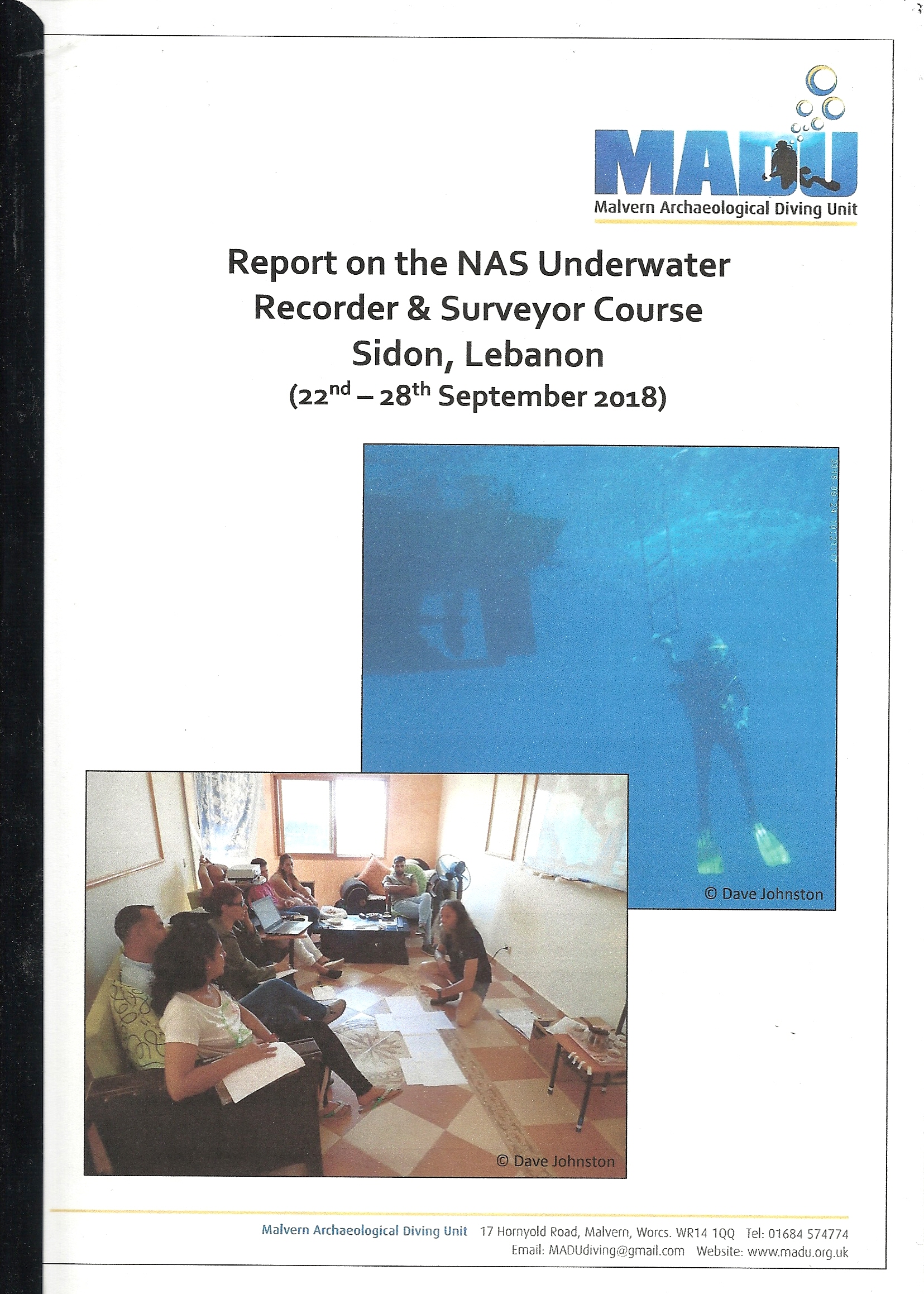 Underwater Field School (Sidon, Lebanon) - 2018